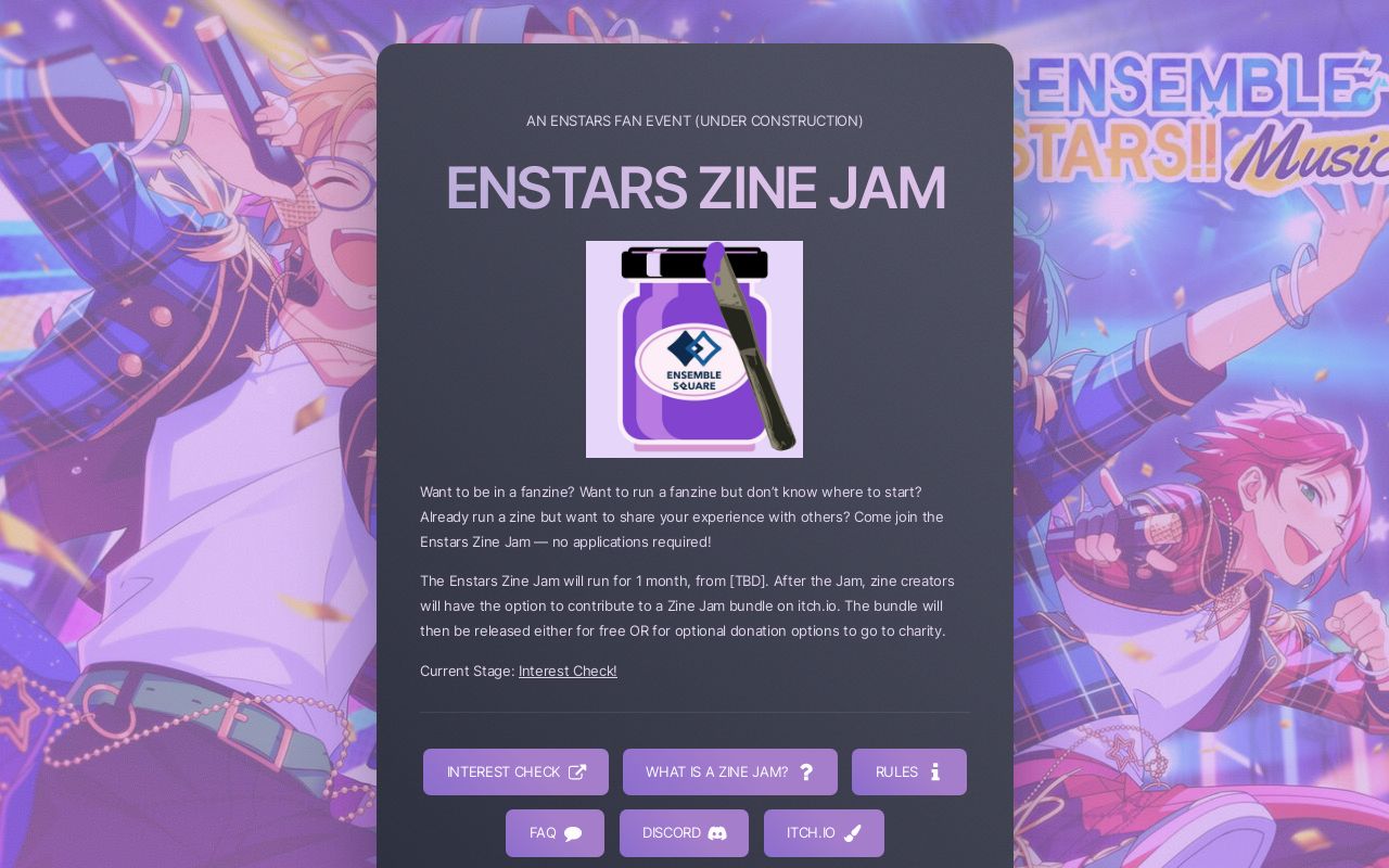 ENSTARS ZINE JAM